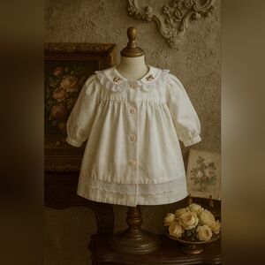 Vintage Baby Long Sleeve Dress – Size 18 Months